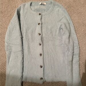 Madewell Light Blue Fuzzy Cardigan